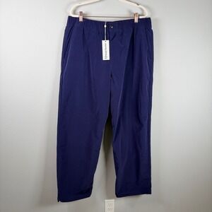 Sergio Tacchini Nico Track Pant Mens XL Eclipse Blue Mesh Lining Drawcord Hem